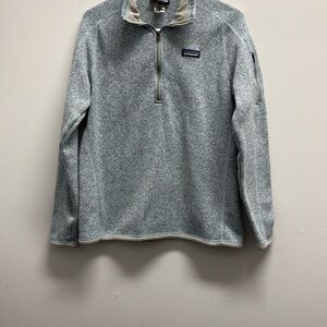 Patagonia Gray Quarter-Zip Fleece Pullover